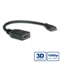 Picture of ROLINE HDMI High Speed Cable + Ethernet, A - C, F/M, 0.15 m