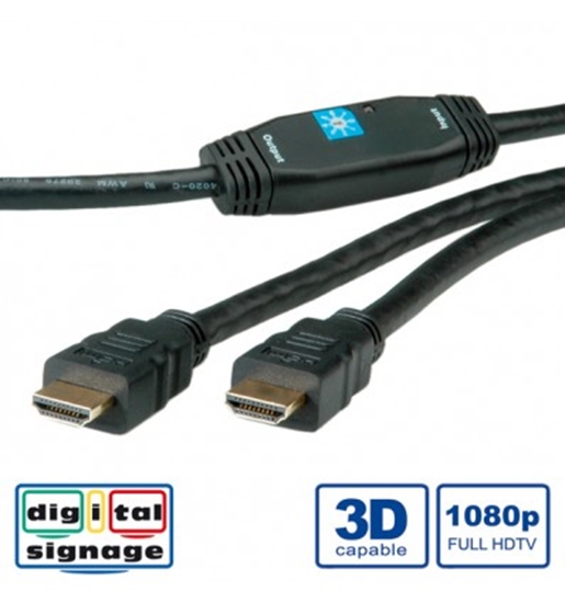 Picture of ROLINE HDMI High Speed Cable, M - M, with Repeater, 30 m