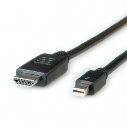 Attēls no ROLINE Mini DisplayPort Cable, Mini DP-HDTV, M/M, black, 2.0 m