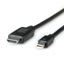 Picture of ROLINE Mini DisplayPort Cable, Mini DP-UHDTV, M/M, black, 3.0 m