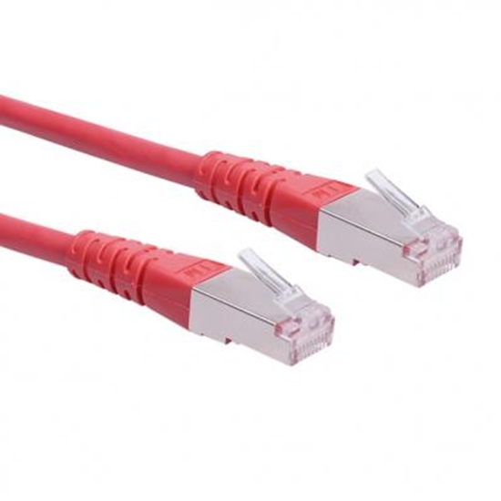 Picture of ROLINE S/FTP (PiMF) Patch Cord, Cat.6 (Class E), red, 0.5 m