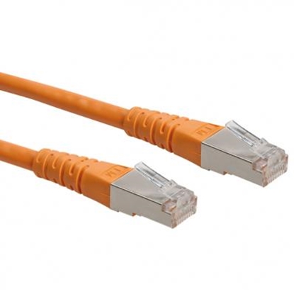 Изображение ROLINE S/FTP (PiMF) Patch Cord, Cat.6, orange 5.0 m