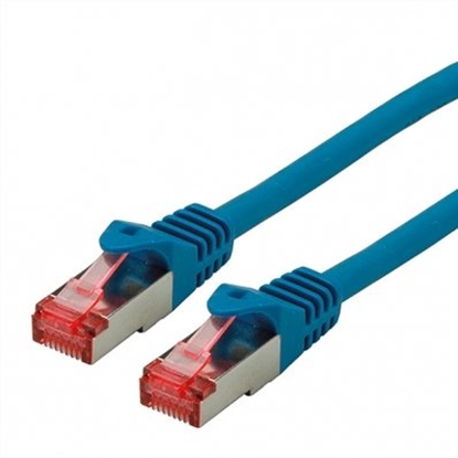 Picture of ROLINE S/FTP Patch Cord Cat.6 Component Level, LSOH, blue, 0.5 m