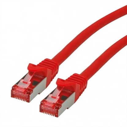 Picture of ROLINE S/FTP Patch Cord Cat.6 Component Level, LSOH, red, 0.5 m