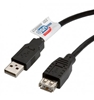 Изображение ROLINE USB 2.0 Cable, Type A-A, M/F 0.8 m