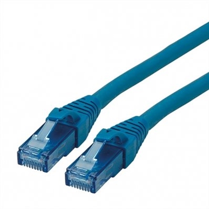 Picture of ROLINE UTP Patch Cord Cat.6A, Component Level, LSOH, blue, 0.5 m