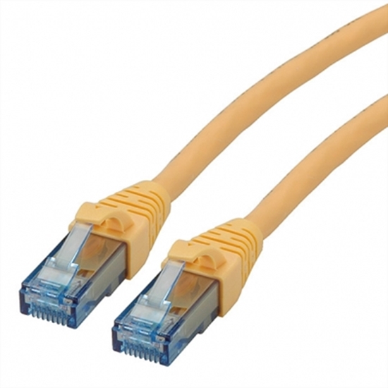 Изображение ROLINE UTP Patch Cord Cat.6A, Component Level, LSOH, yellow, 15.0 m