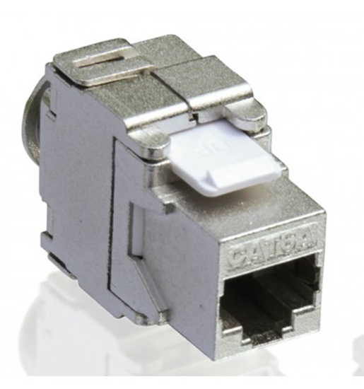 Picture of VALUE Cat.6a Keystone, RJ-45, shielded, toolless silver