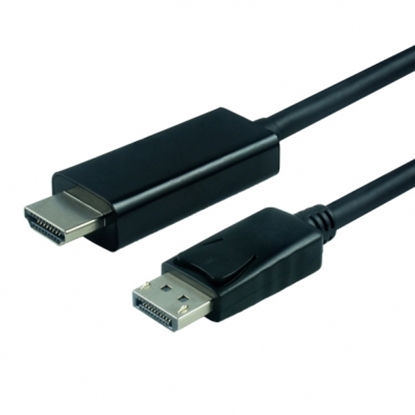 Изображение VALUE DisplayPort Cable, DP - UHDTV, M/M, black, 1.0 m