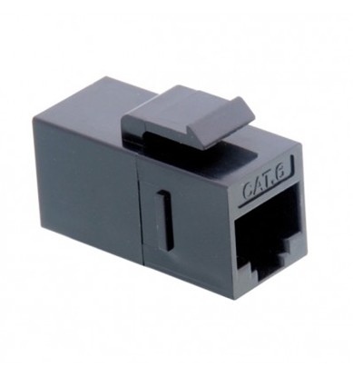 Изображение VALUE RJ-45 Keystone Modular Coupler, Cat.6, unshielded, black