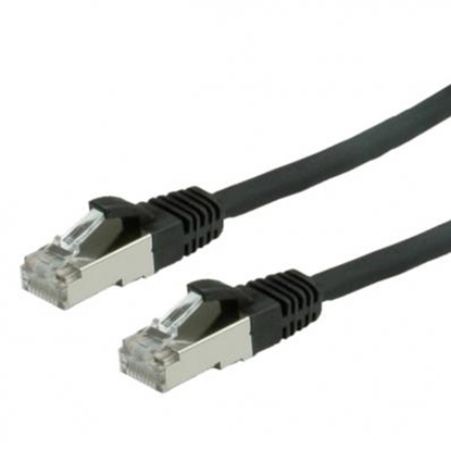 Picture of VALUE S/FTP Patch Cord Cat.6, halogen-free, black, 1m