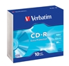 Изображение 1x10 Verbatim CD-R 80 700MB 52x Data Life Slim Case