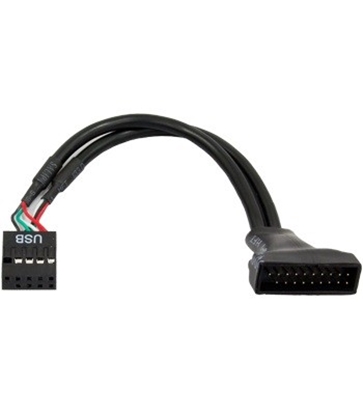 Picture of Chieftec USB 19 pin - USB 9 pin, 0.1m, Czarny (Cable-USB3T2)