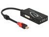 Picture of Delock Adapter mini Displayport 1.2 male > VGA / HDMI / DVI female 4K Passive black