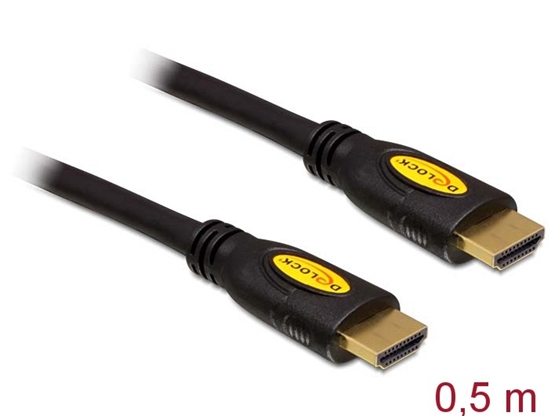 Picture of Cable High Speed HDMI with Ethernet - HDMI-A male  HDMI-A male 4K 0.5 m