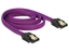 Picture of Delock SATA cable 6 Gbs 100 cm straight  straight metal purple Premium