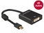 Attēls no Delock Adapter mini Displayport 1.2 male  DVI female 4K Active black