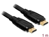 Изображение Delock Cable High Speed HDMI with Ethernet â HDMI A male  HDMI A male flat 1 m