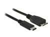 Picture of Delock Cable SuperSpeed USB 10 Gbps (USB 3.1, Gen 2) USB Type-C™ male - USB type Micro-B male 0.5 m black