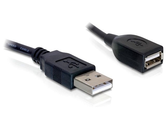 Изображение Delock Extension cable USB 2.0 A-A 15 cm male / female