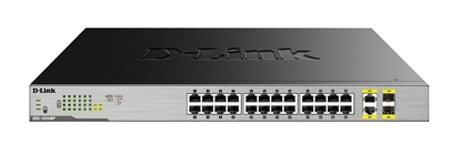 Attēls no D-Link DGS-1026MP network switch Unmanaged Gigabit Ethernet (10/100/1000) Power over Ethernet (PoE) Black, Grey