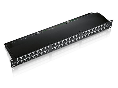 Picture of Equip 48-Port Cat.6 Shielded Patch Panel, Black