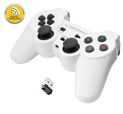 Attēls no GAMEPAD BEZPRZEWODOWY 2.4GH PS3/PC GLADITOR