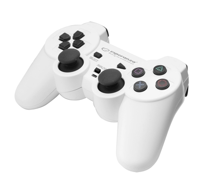 Picture of GAMEPAD PS3/PC USB TROOPER BIAŁO/CZARNY