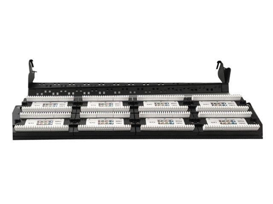 Изображение Patch Panel 48 Portów 19'' Kat.6 z funkcją organizacji kabli  czarny 