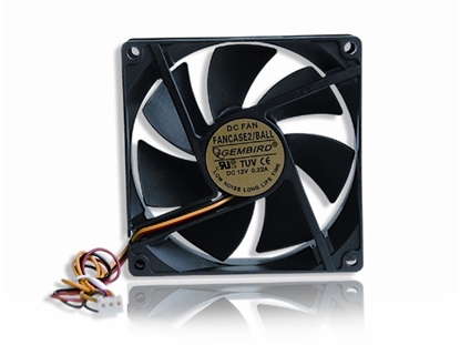 Attēls no Gembird 90 mm PC case fan Ball bearing