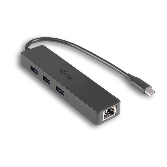 Picture of i-tec Advance USB-C Slim Passive HUB 3 Port + Gigabit Ethernet Adapter