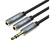 Изображение Kabel Unitek Jack 3.5mm - Jack 3.5mm x2 0.2m czarny (Y-C956ABK)