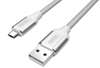 Изображение Kabel USB Unitek USB-A - microUSB 1 m Srebrny (Y-C4026ASL)