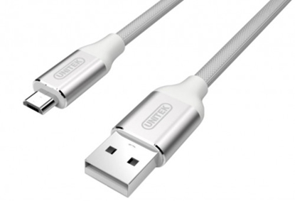 Picture of Kabel USB Unitek USB-A - microUSB 1 m Srebrny (Y-C4026ASL)