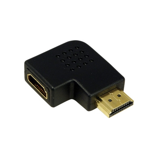 Picture of HDMI Adapter, AM to AF in 90 degree flat angled | Logilink