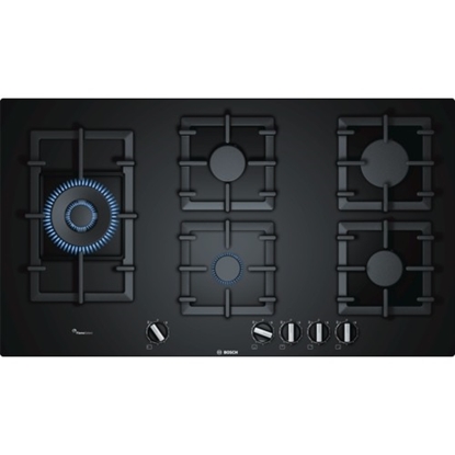 Изображение Bosch Serie 6 PPS9A6B90 hob Black Built-in Gas 5 zone(s)