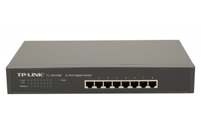 Attēls no TP-LINK TL-SG1008 network switch Unmanaged Gigabit Ethernet (10/100/1000) Black