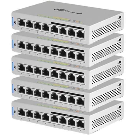 Изображение Switch|UBIQUITI|Desktop/pedestal|PoE ports 4|US-8-60W-5