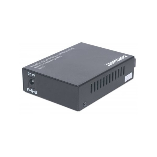 Picture of Intellinet Gigabit Ethernet Single Mode Media Converter, 10/100/1000Base-T to 1000Base-Lx (SC) Single-Mode, 20km