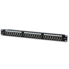 Изображение Patch panel 1U STP 24xR J45 Cat.6, czarny z tacką