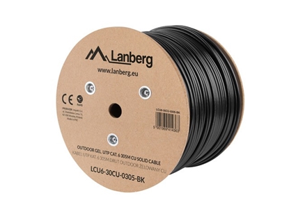 Attēls no LANBERG LCU6-30CU-0305-BK UTP solid gel.