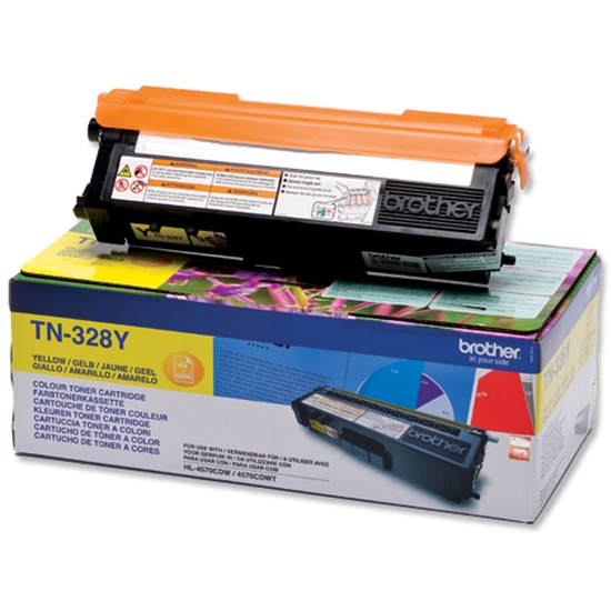 Picture of Brother TN-328 Y Toner yellow