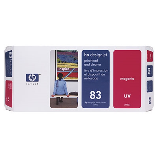 Picture of HP 83 Magenta DesignJet UV Printhead and Printhead Cleaner