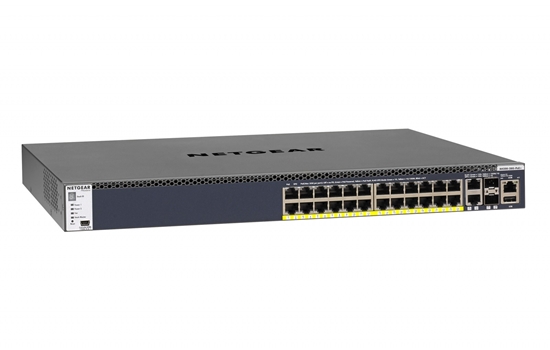 Изображение Netgear M4300-28G-PoE+ Managed L3 Gigabit Ethernet (10/100/1000) Power over Ethernet (PoE) 1U Black