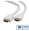 Attēls no ROLINE HDMI High Speed Cable + Ethernet, M/M, white, 2 m