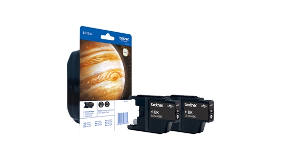Picture of Brother Ink Cartridge Pack: Black x2