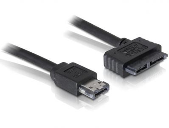 Picture of Delock Cable eSATAp  Slimline SATA13 pin 1.0 m