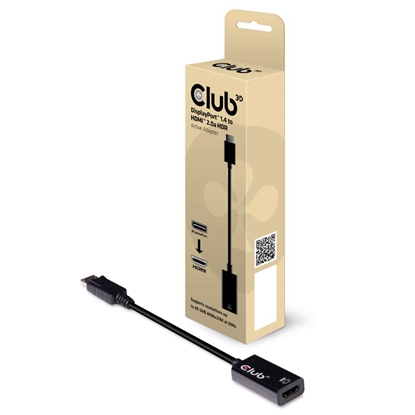 Изображение CLUB3D DisplayPort 1.4 to HDMI 2.0b HDR Active Adapter