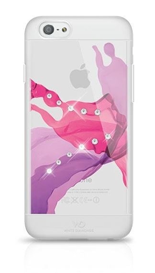 Picture of White Diamonds Liquid Plastic Case With Swarovski Crystals for Apple iPhone 6 / 6S Transparent - Pink