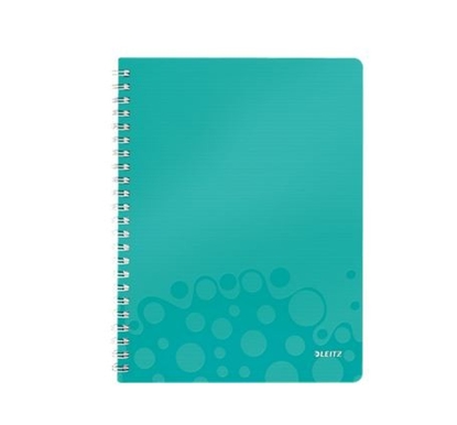 Attēls no Leitz WOW Notebook A4 squared, wirebound with PP cover